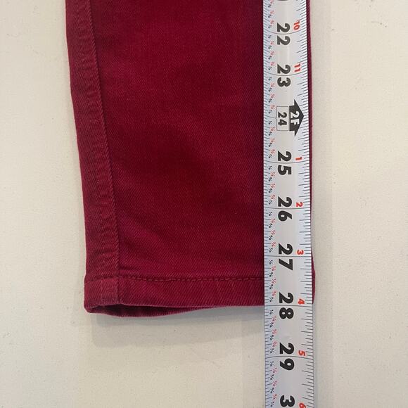 Judy Blue High Waist Tummy Control‎ Skinny Jeans in Scarlet Red Size 5/27 - Picture 11 of 12